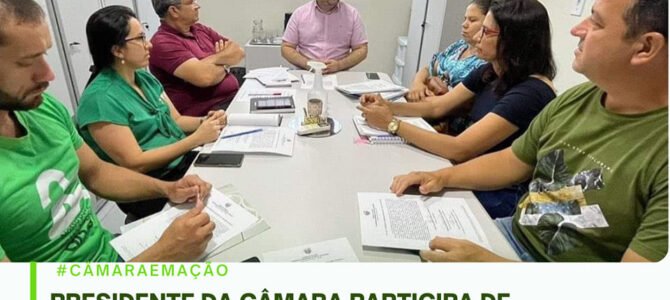 PRESIDENTE DA CÂMARA PARTICIPA DE REUNIÃO NA PREFEITURA PARA DEFINIR REGRAS SOBRE O CONCURSO PÚBLICO 2023