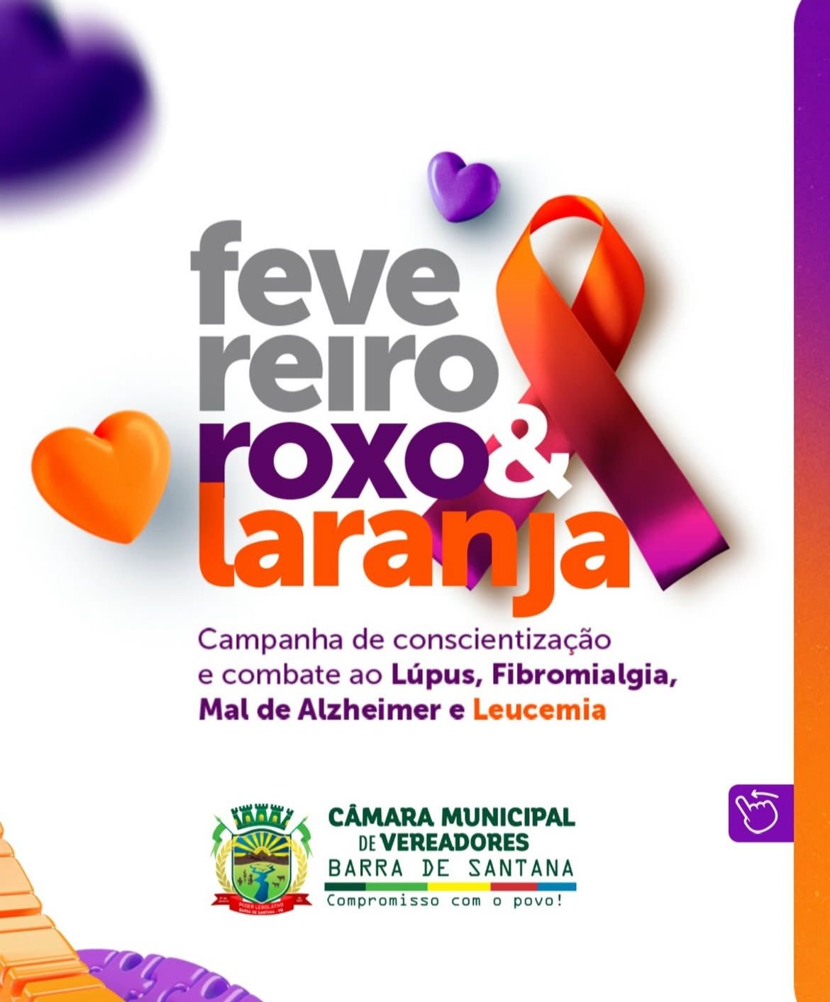 FEVEREIRO ROXO E LARANJA!
