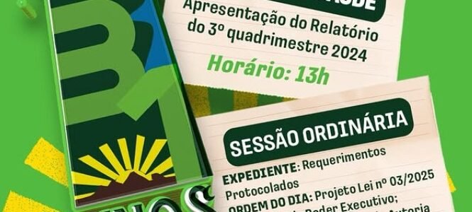 AGENDA DA SEMANA (QUARTA-FEIRA 16/04)